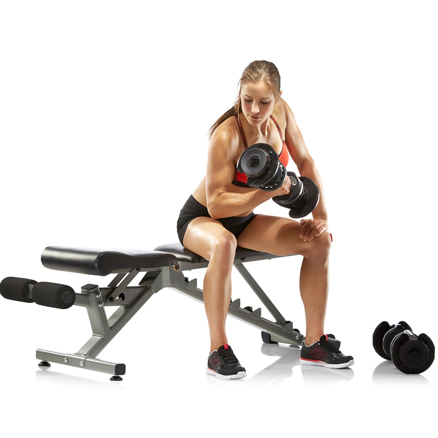 Adjustable Dumbbell Set – 24kg (53lbs) Quick Select – 10 Levels
