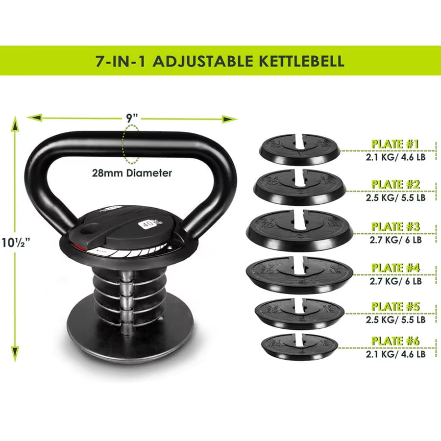18kg Adjustable Kettlebell