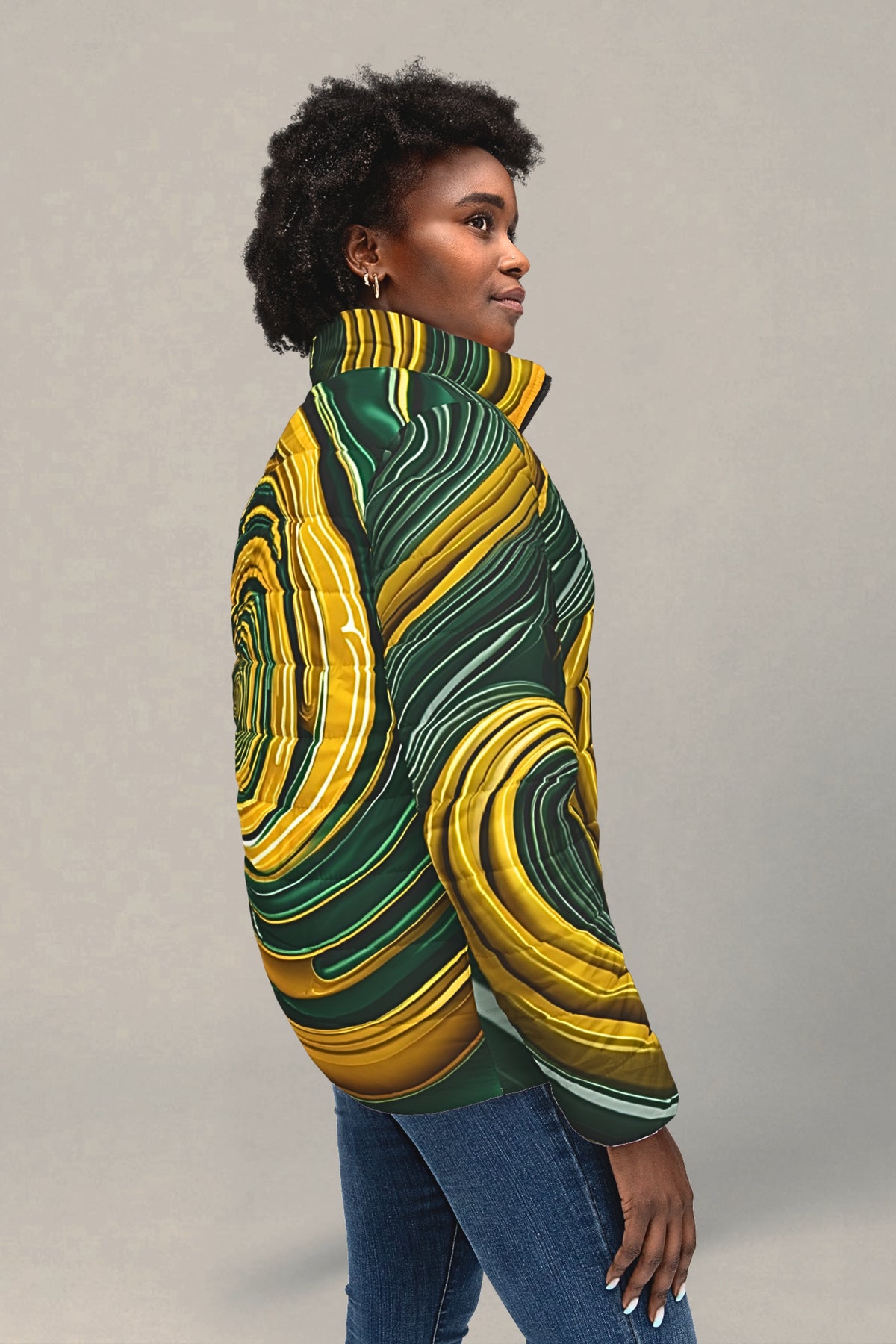 Flexate Earth X dunjakke til dame – AOP-design