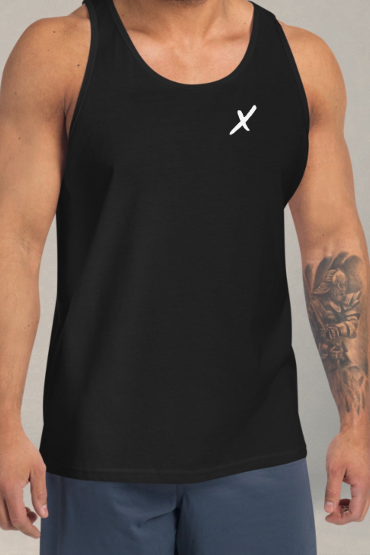 Flexate - Men's X - White Logo - Tank Top