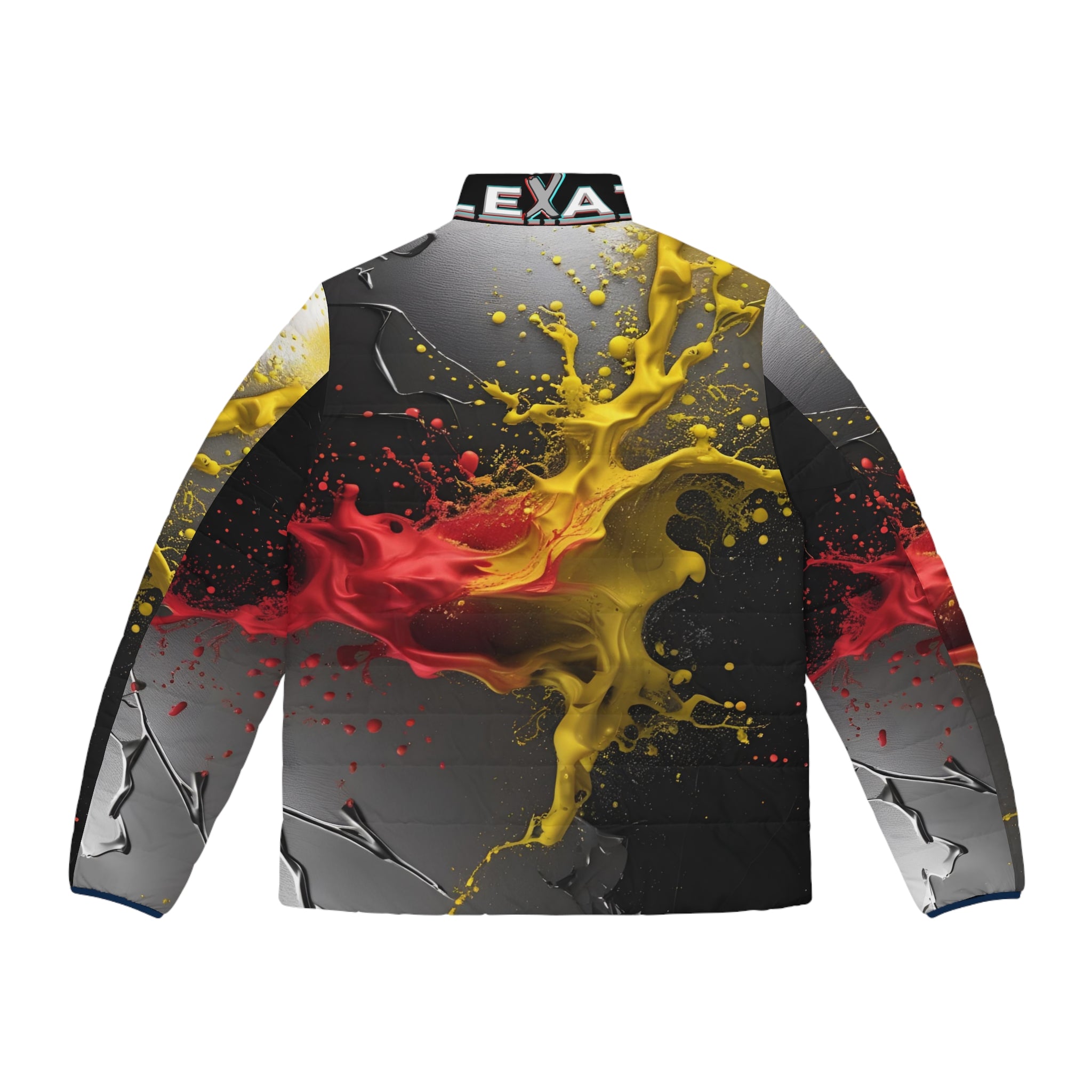 Flexate Artist One Men's Puffer Jacket - AOP Design