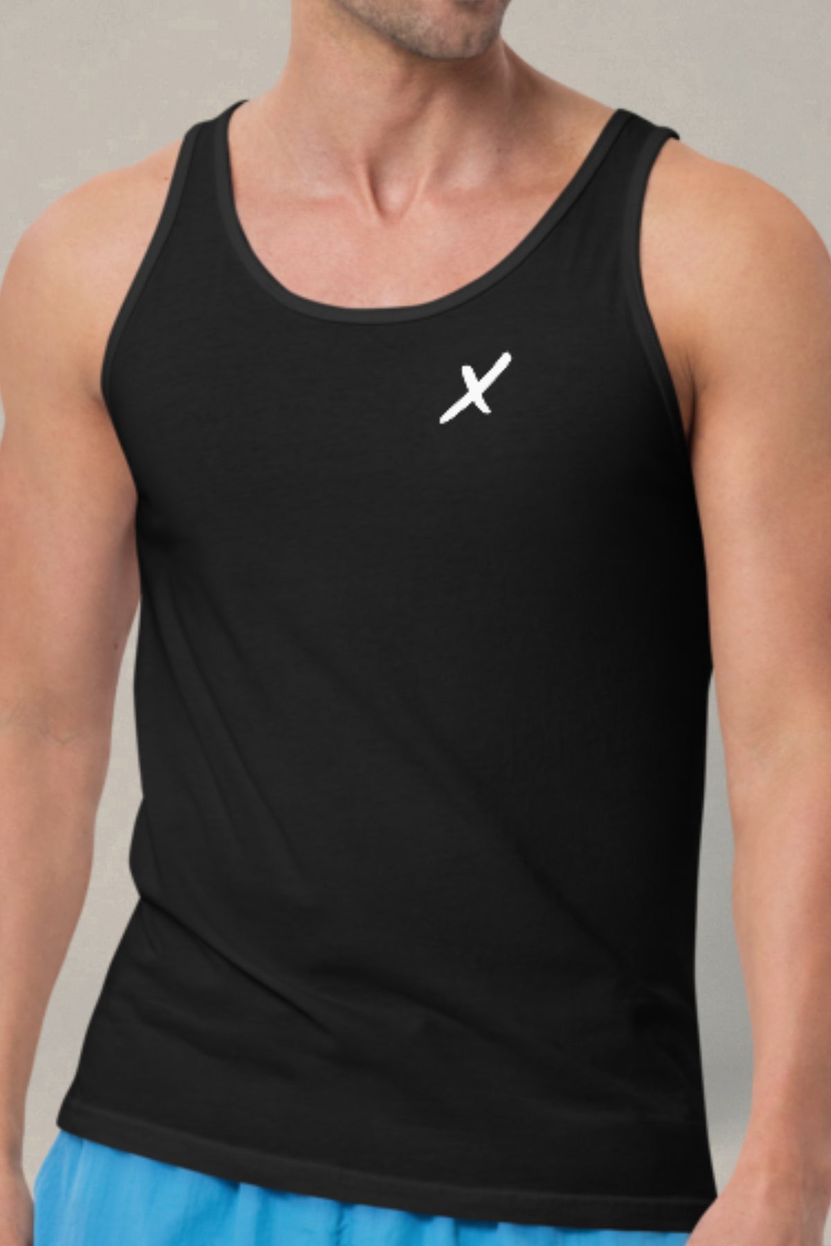 Flexate - Men's X - White Logo - Tank Top