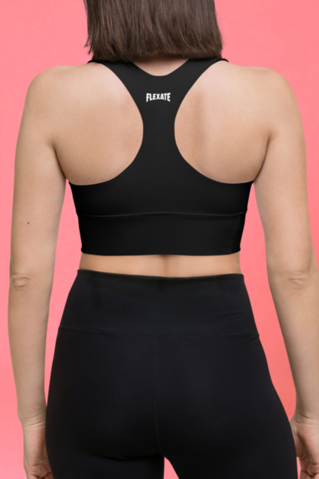 Flexate Classic sports-BH – Svart – Rødt X