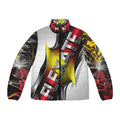 Flexate Action One Men's Puffer Jacket - AOP Design