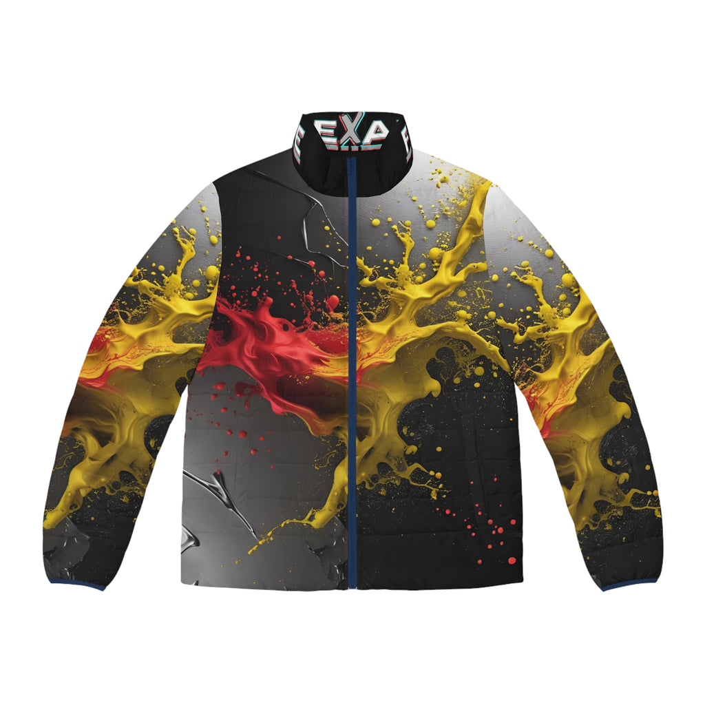 Flexate Artist One Men's Puffer Jacket - AOP Design