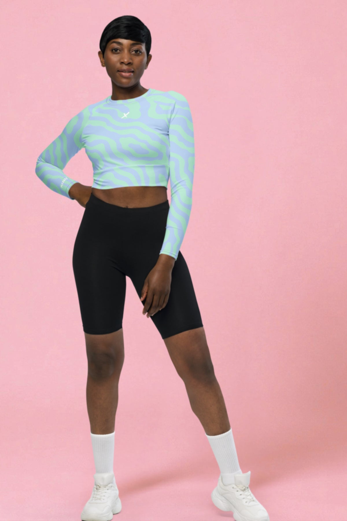 Flexate - Blue Clouds - Crop Top