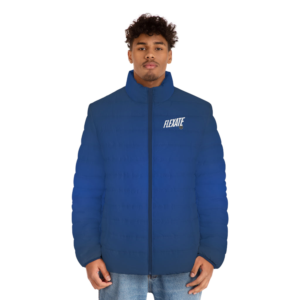 Flexate Slick Men's Puffer Jacket - two tone blue