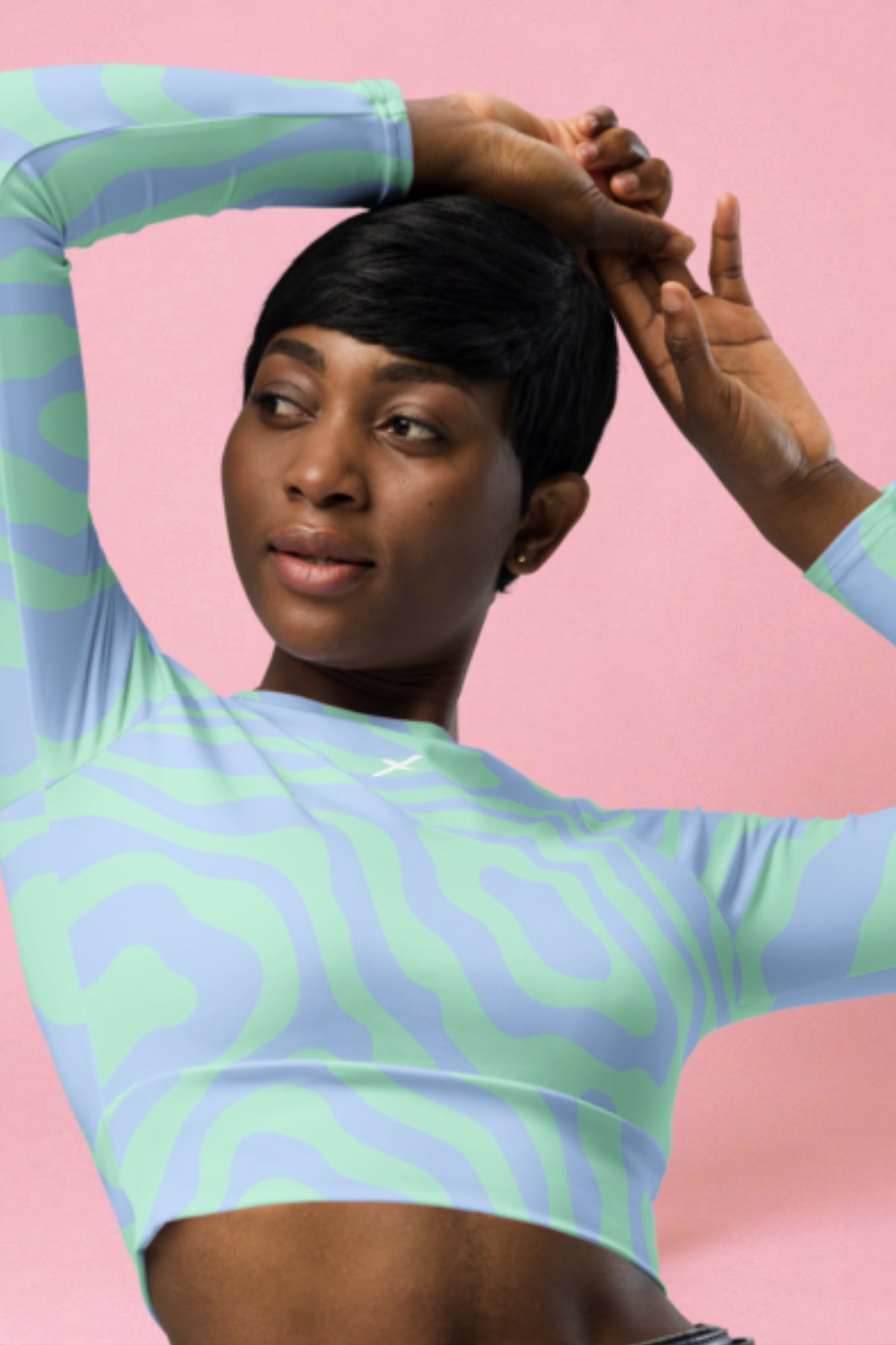 Flexate - Blue Clouds - Crop Top