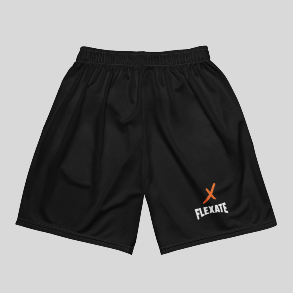 Flexate Stretch Shorts - Sports Black - Orange X