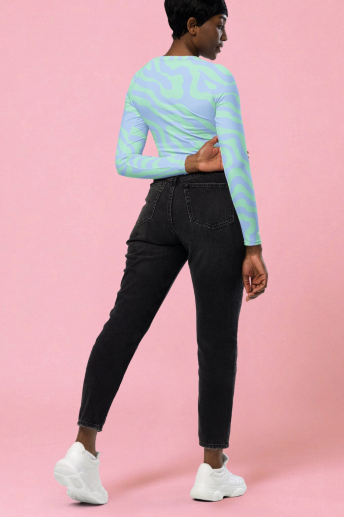 Flexate - Blue Clouds - Crop Top