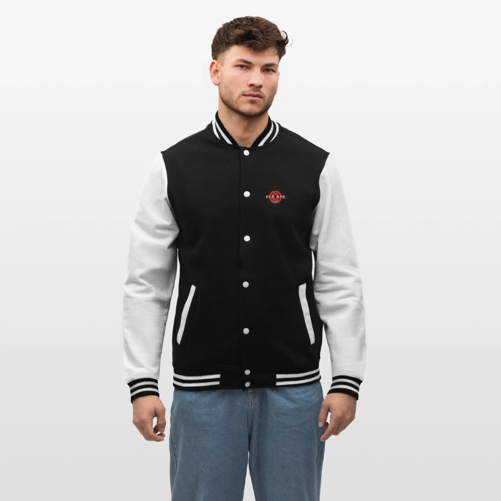 College Sweat Jacket - black/white