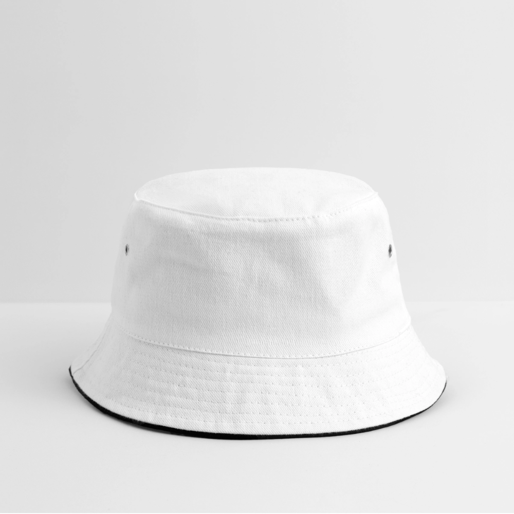 Bucket Hat - white/navy