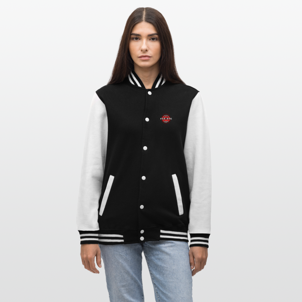 College Sweat Jacket - black/white