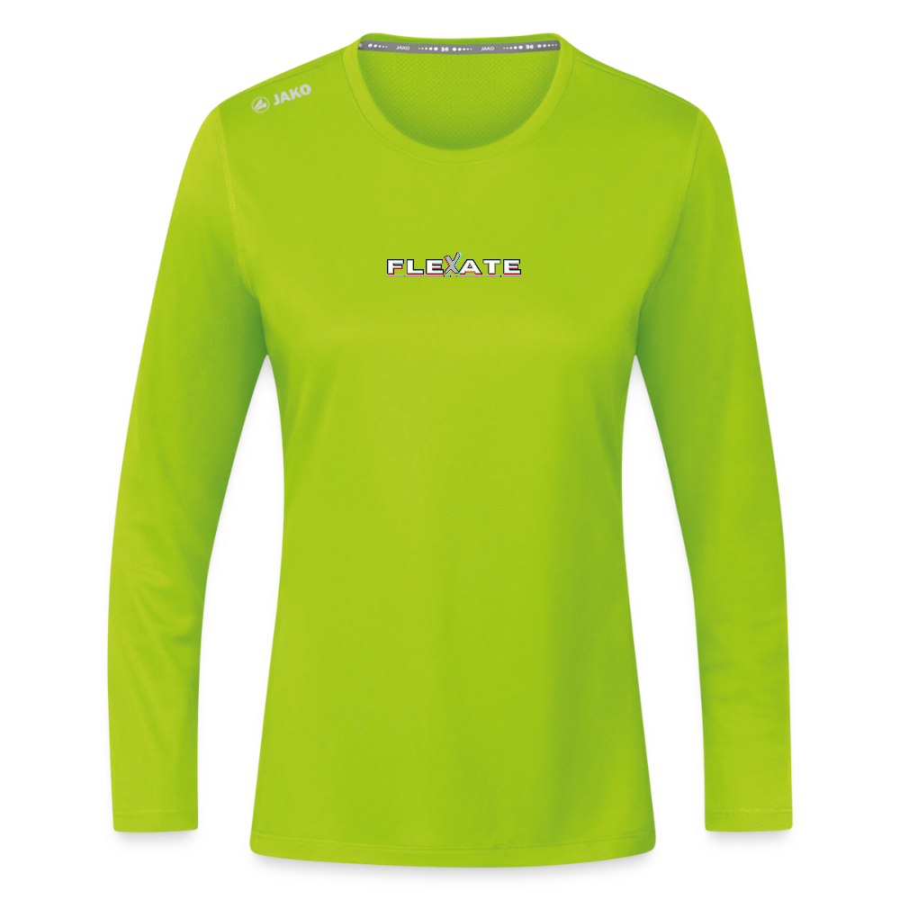 JAKO Women's Long Sleeve Run 2.0 - neon green