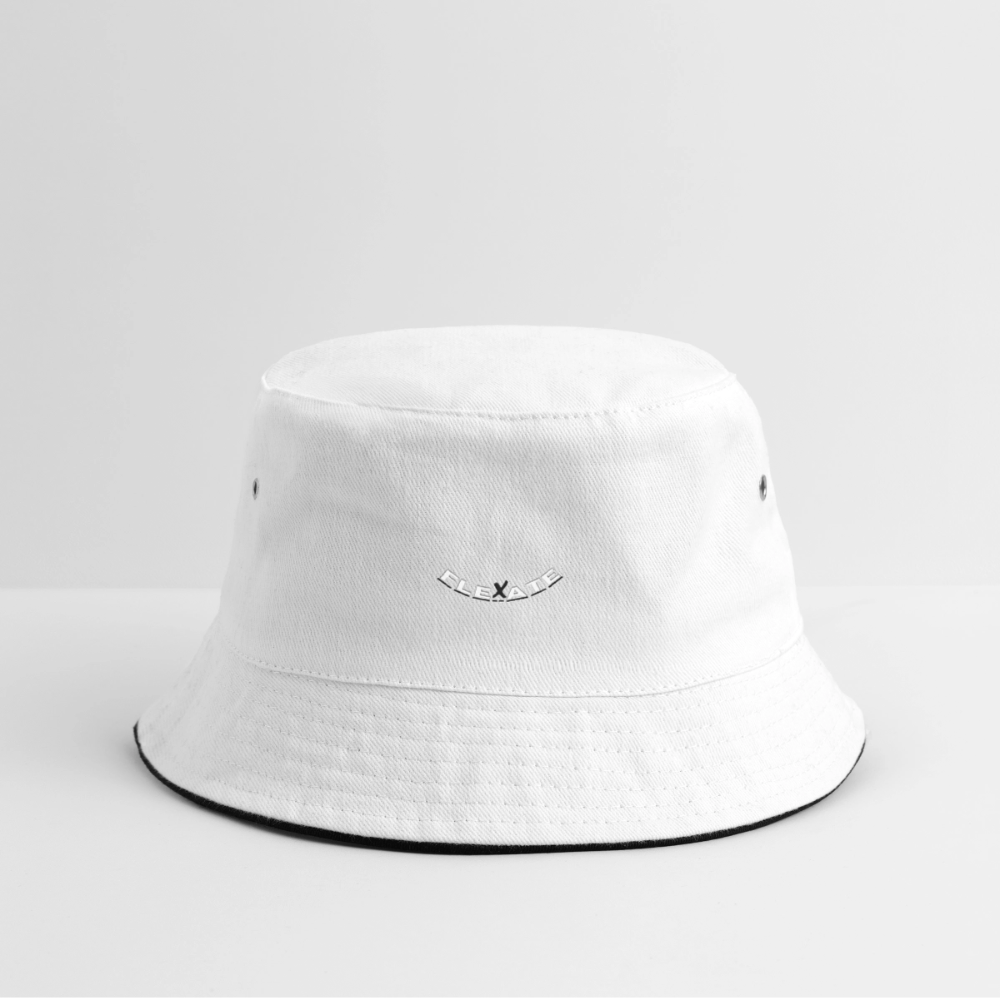 Bucket Hat - white/navy