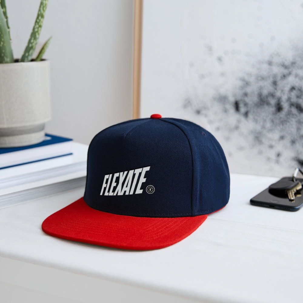 Snapback Cap - navy/red