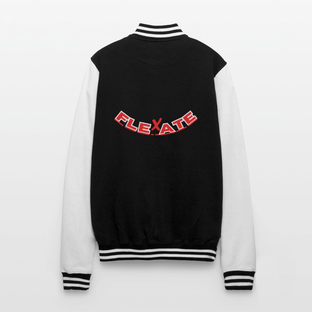 College Sweat Jacket - black/white