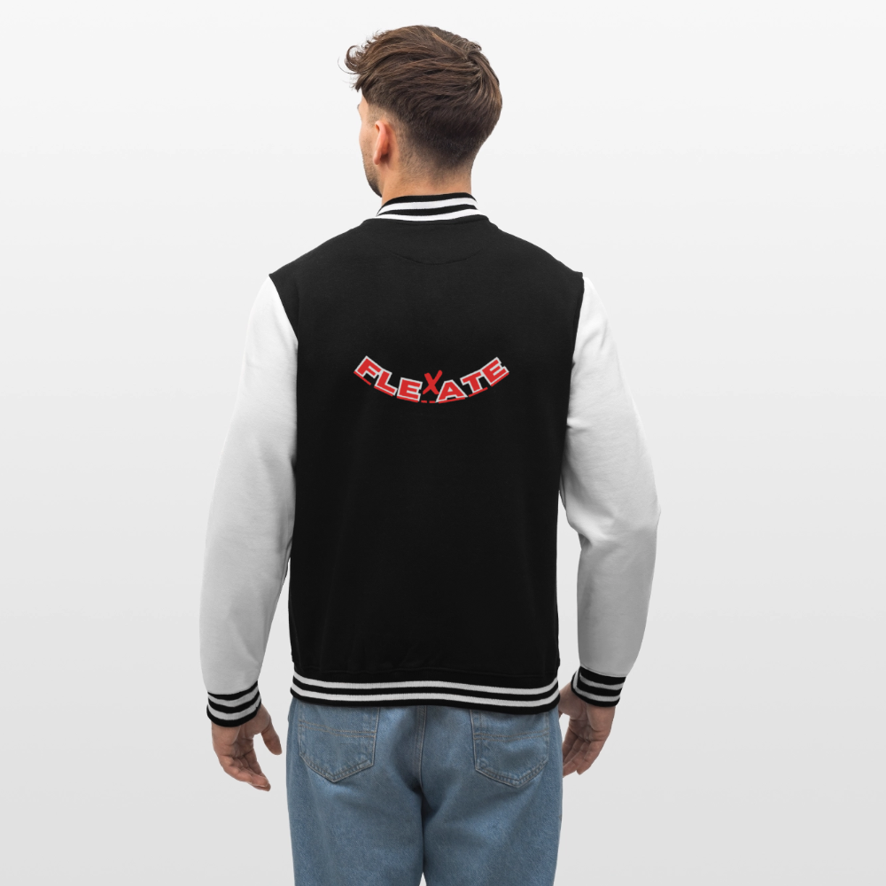 College Sweat Jacket - black/white
