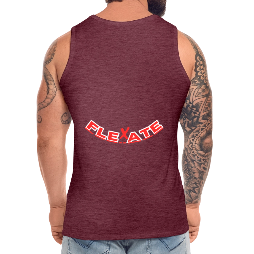 Men’s Premium Tank Top - heather burgundy