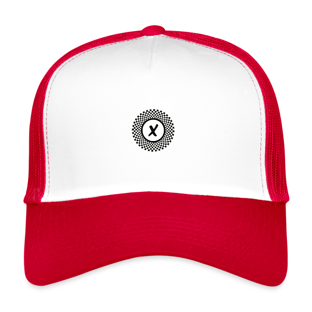 Trucker Cap - white/red