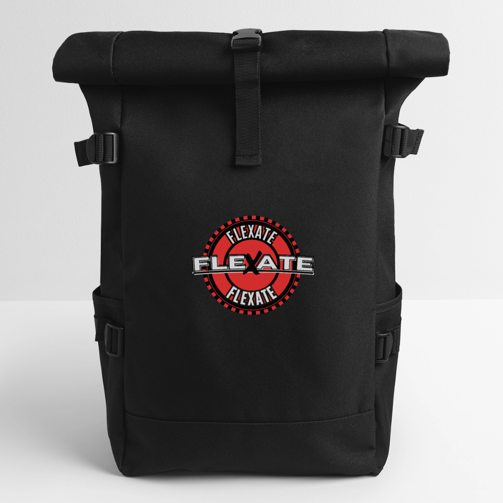 Roll Top Backpack - black