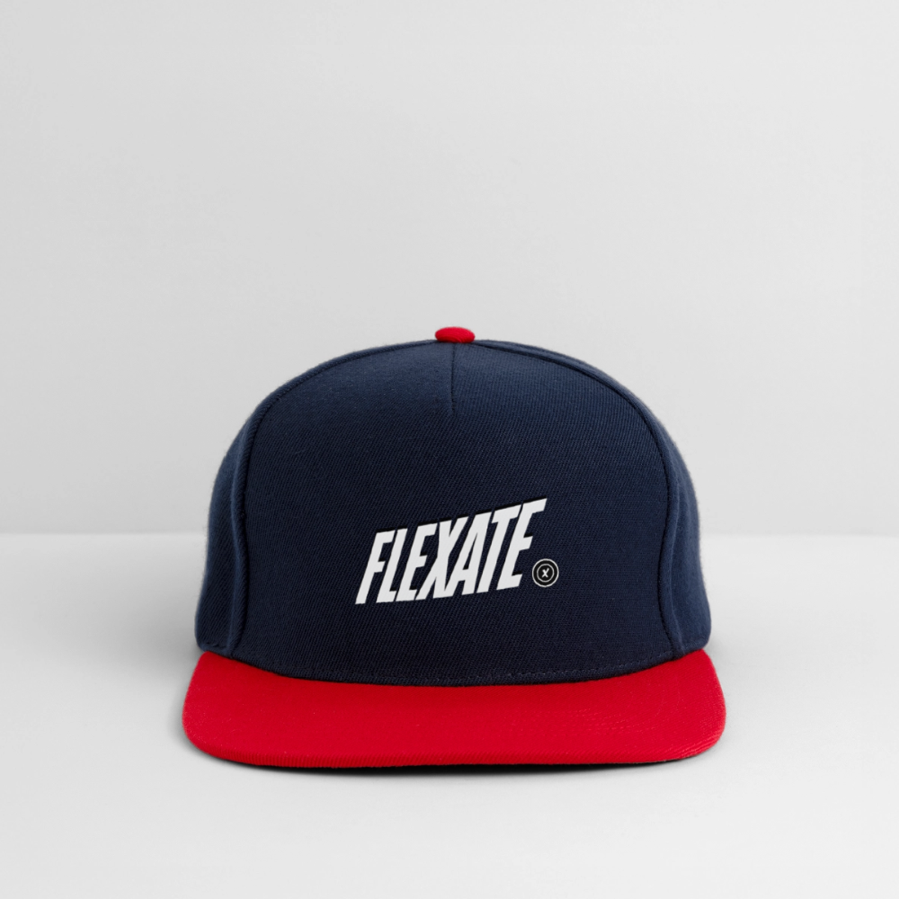 Snapback Cap - navy/red
