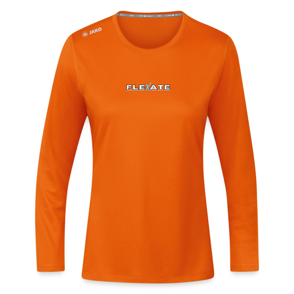 JAKO Women's Long Sleeve Run 2.0 - neon orange