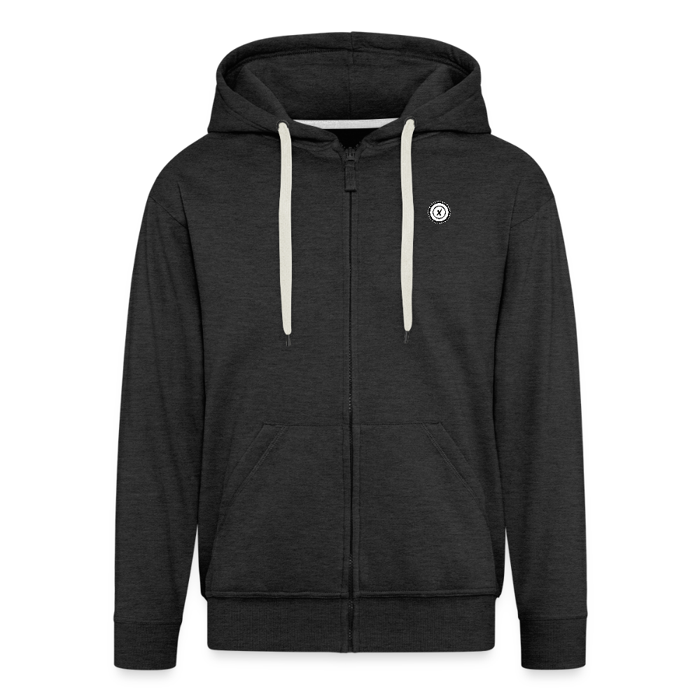 Men's Premium Hooded Jacket - charcoal grey