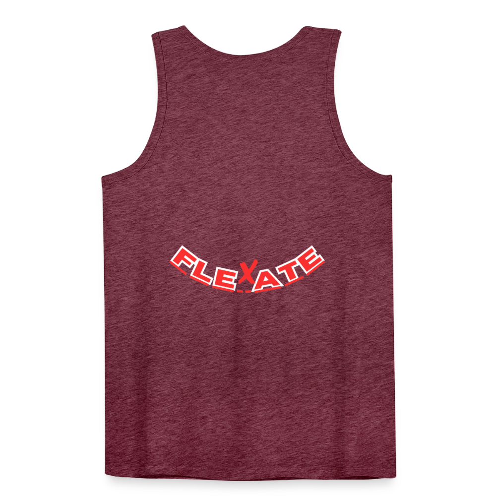 Men’s Premium Tank Top - heather burgundy