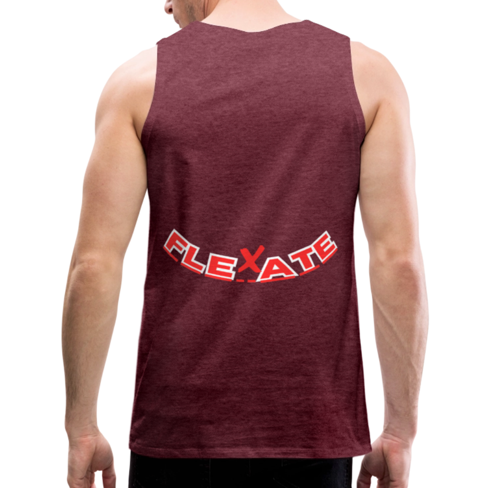 Men’s Premium Tank Top - heather burgundy