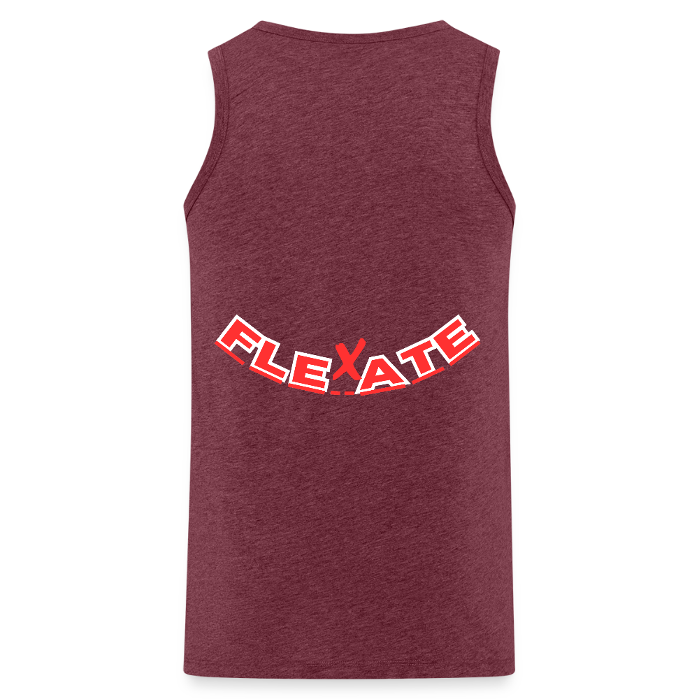 Men’s Premium Tank Top - heather burgundy