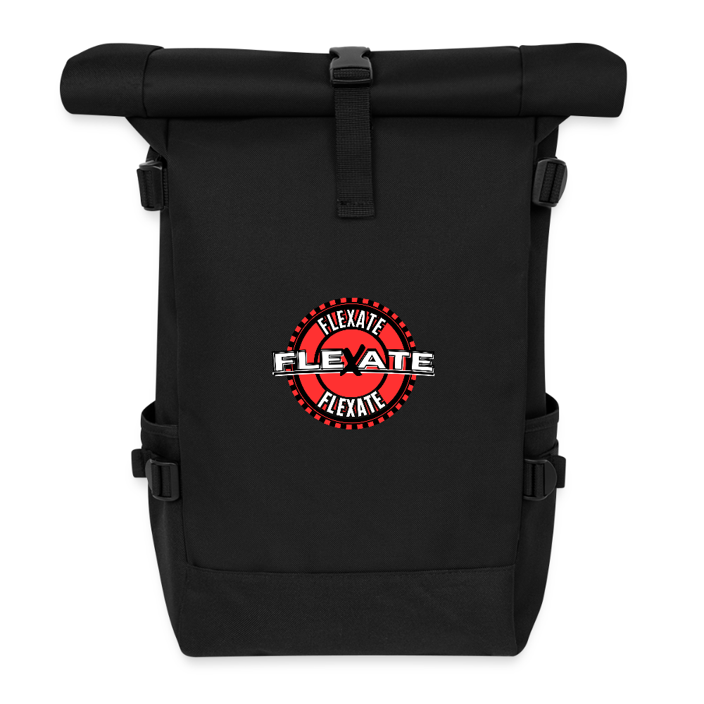 Roll Top Backpack - black