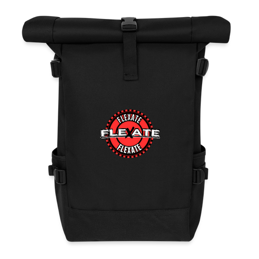 Roll Top Backpack - black