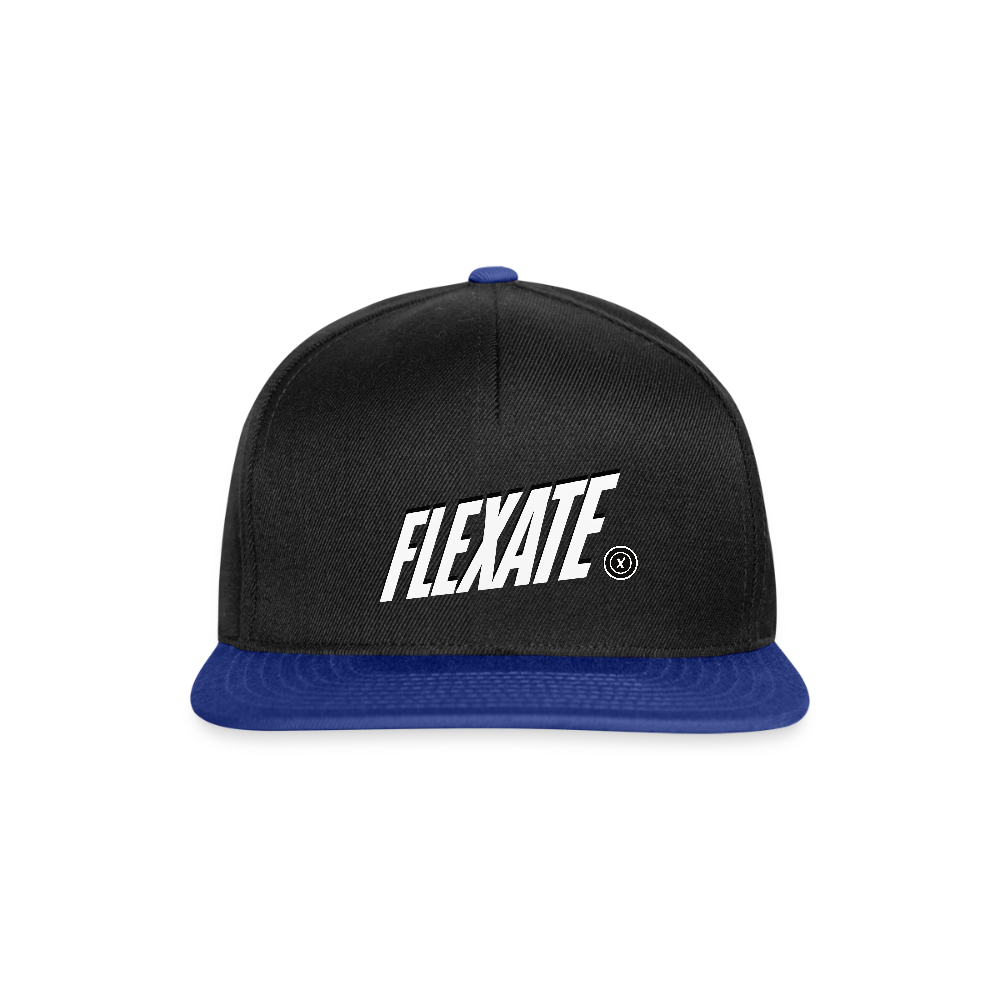 Snapback Cap - black/bright royal