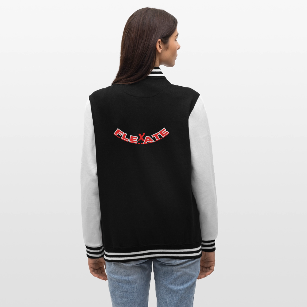 College Sweat Jacket - black/white
