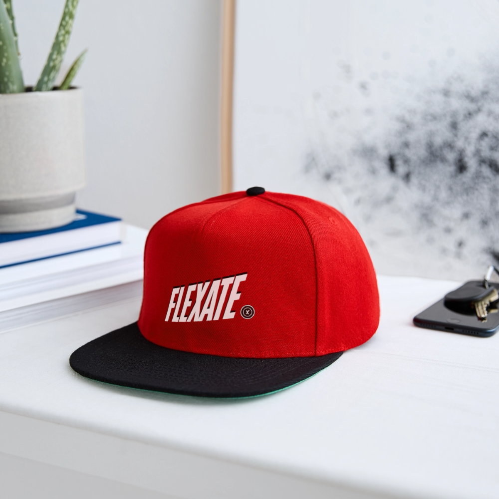 Snapback Cap - red/black