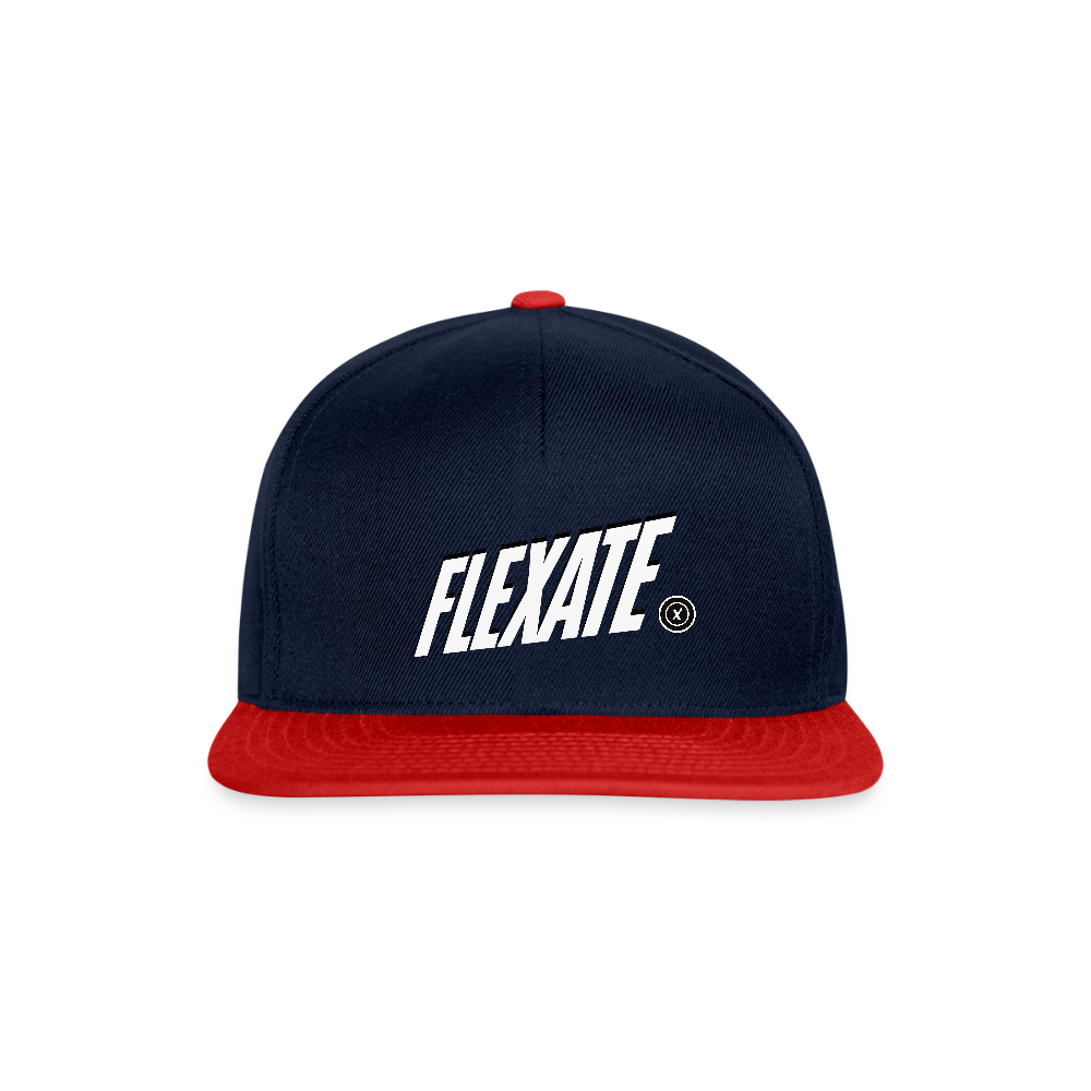 Snapback Cap - navy/red