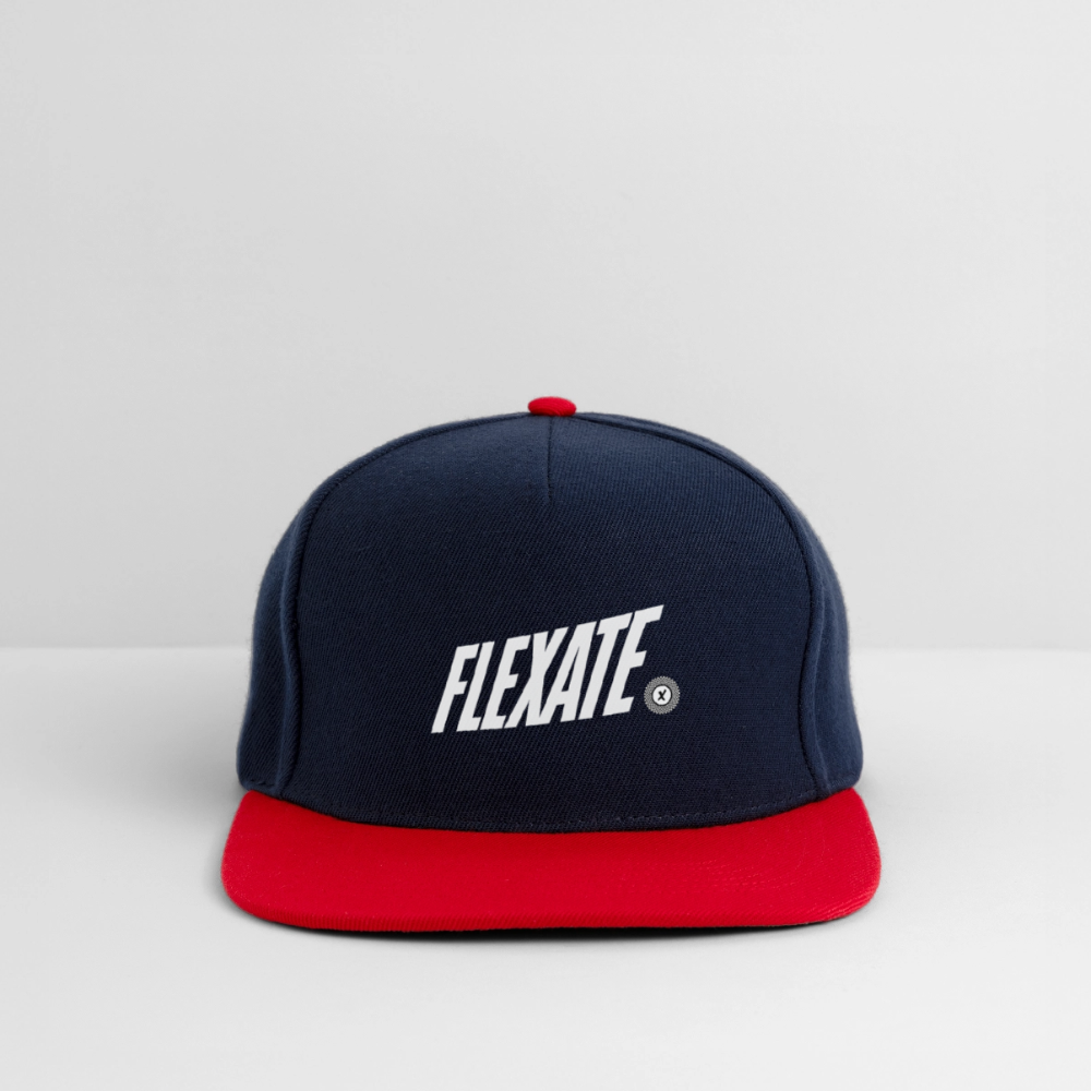 Snapback Cap - navy/red