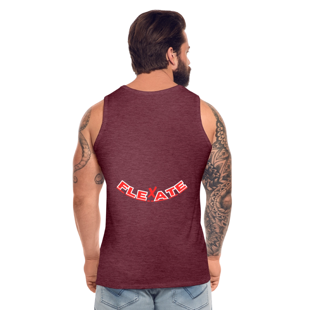 Men’s Premium Tank Top - heather burgundy
