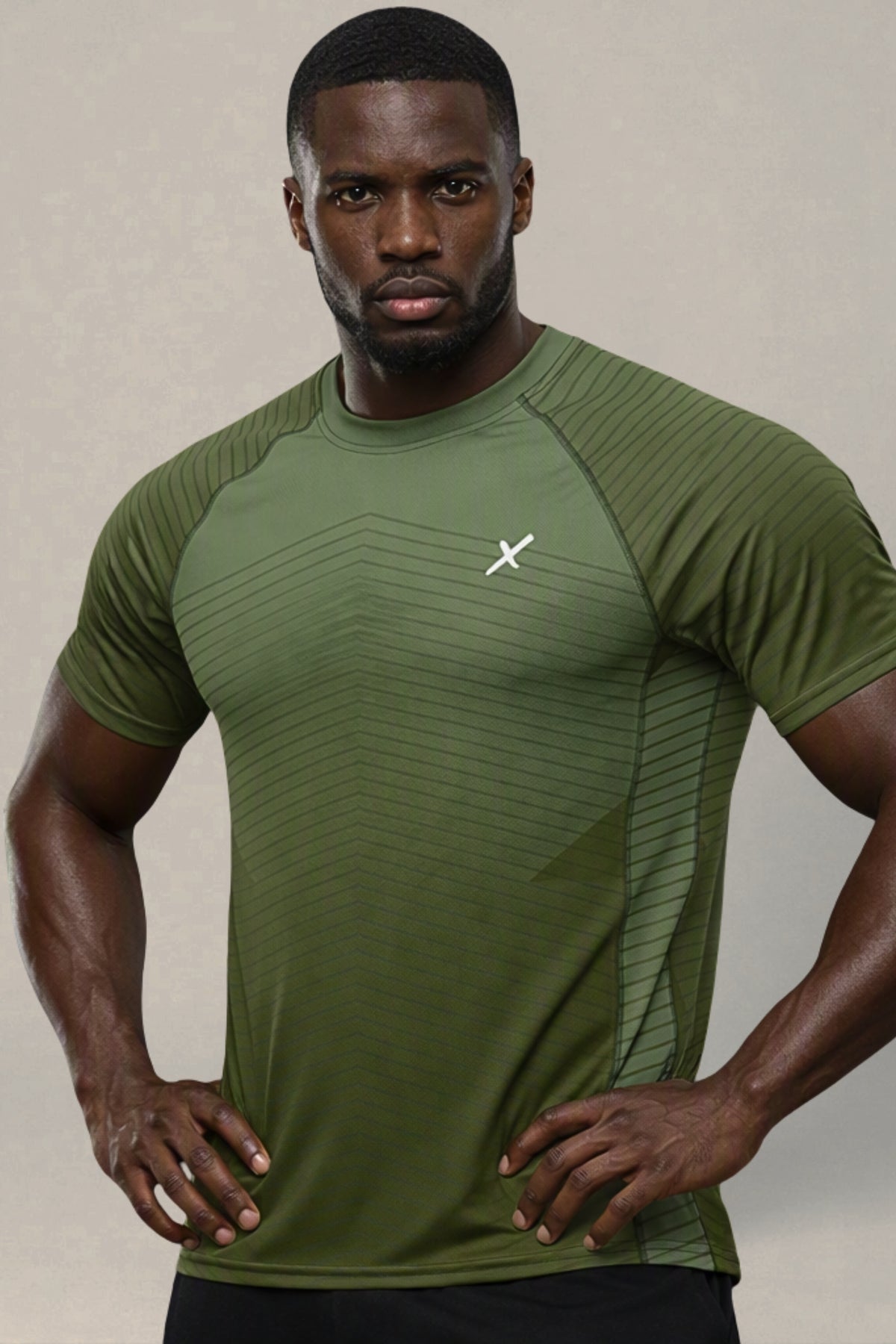 Flexate - Army Green Active T - Shirt
