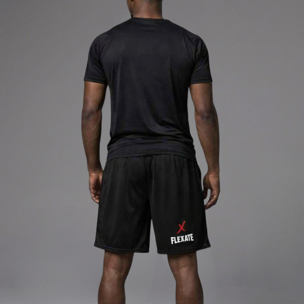 Flexate Stretch Shorts - Sports Black - Red X