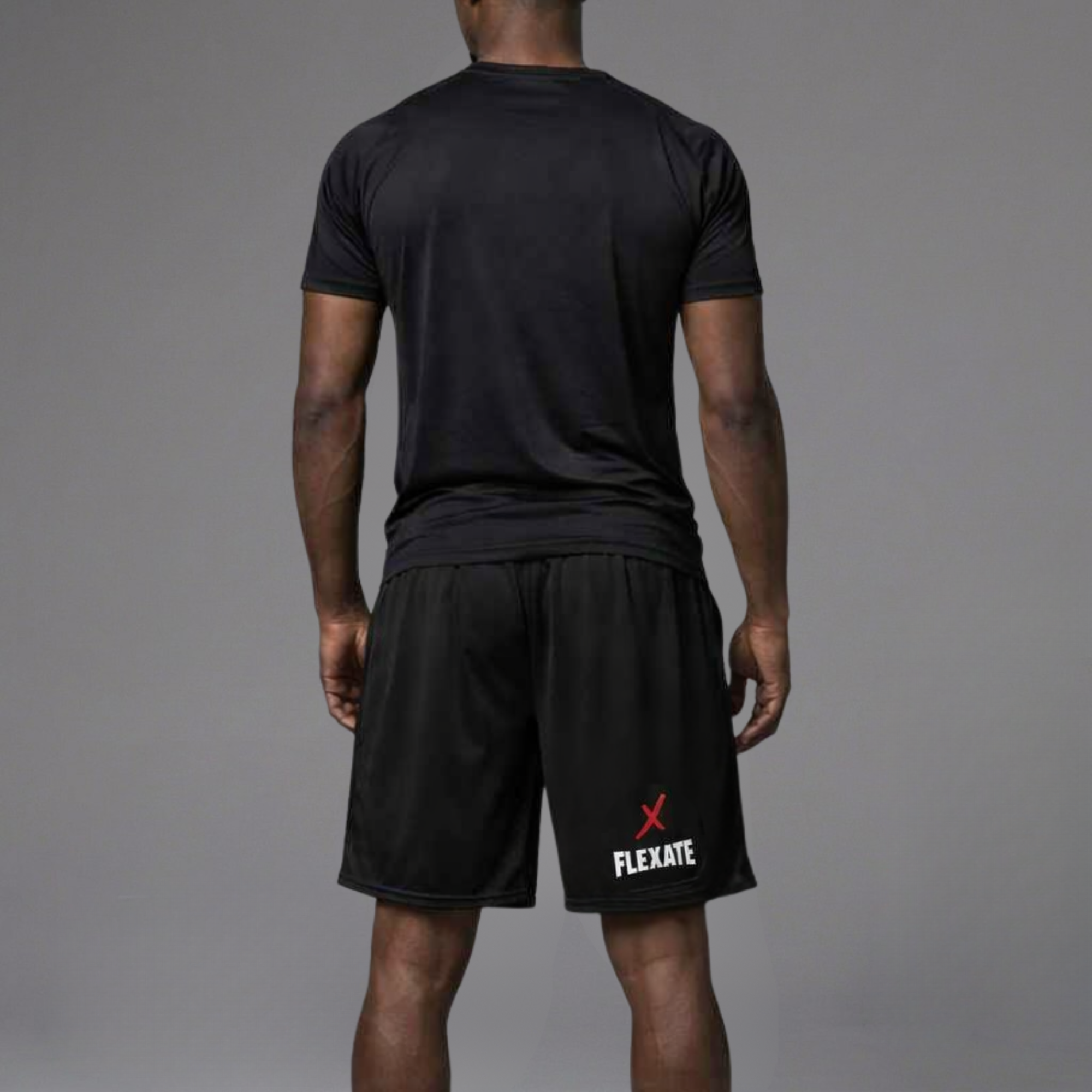 Flexate Stretch Shorts - Sports Black - Red X