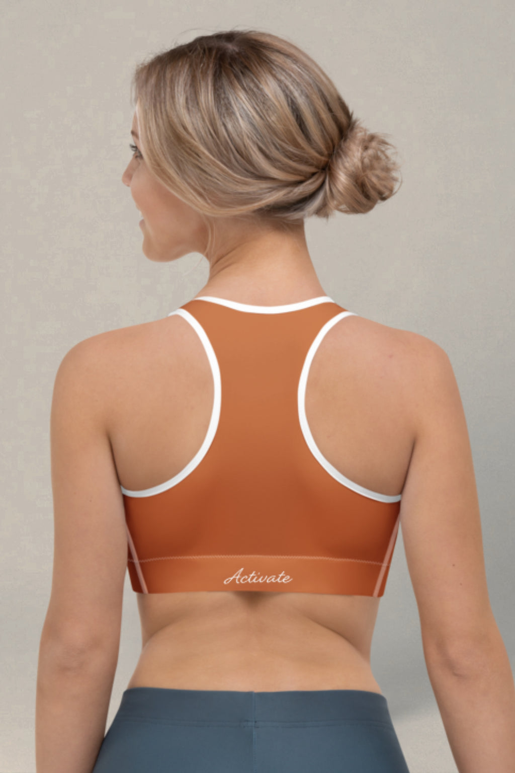 Flexate Burnt Orange Activate Sports Bra