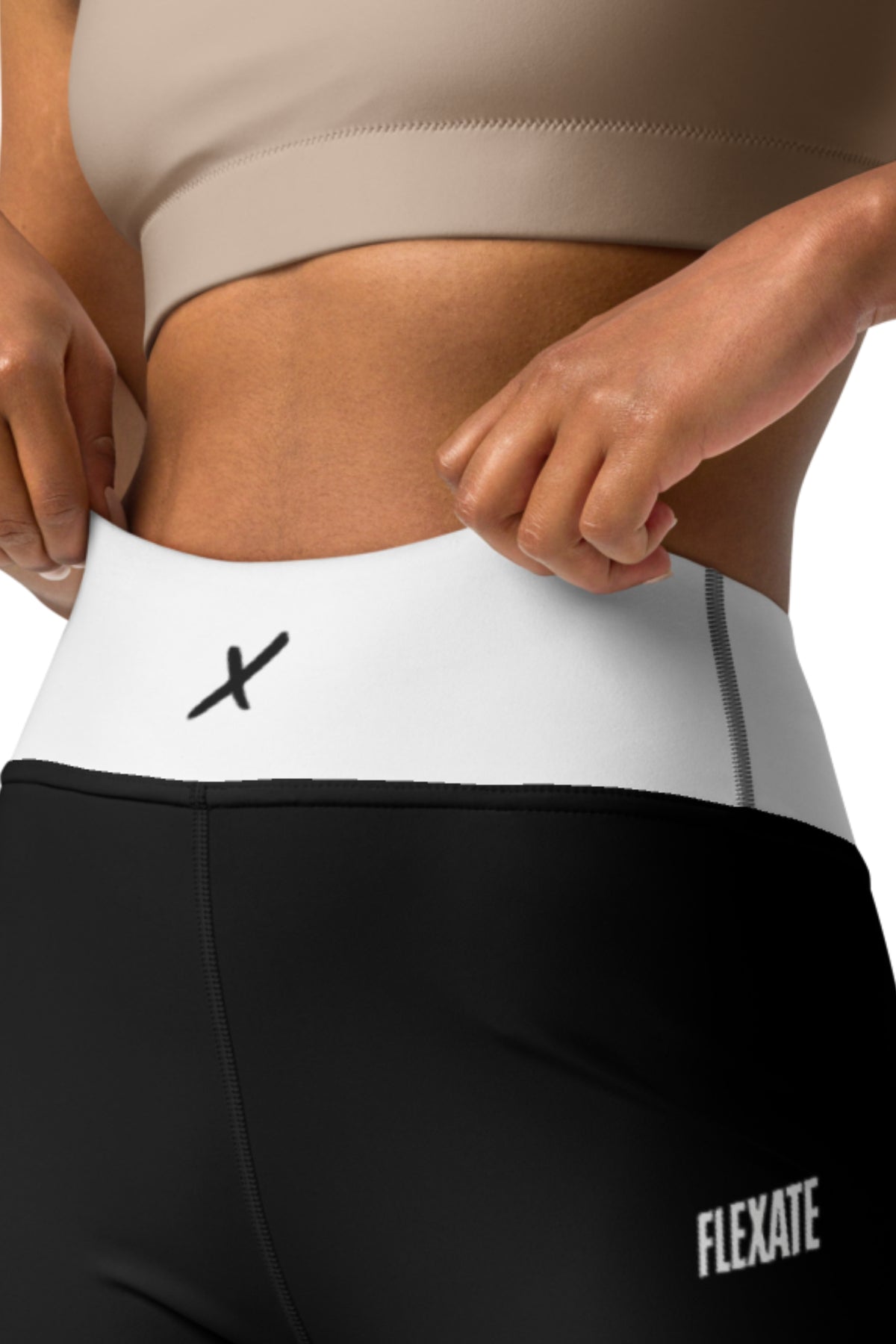 Flexate yogaleggings – Klassisk svart og hvit