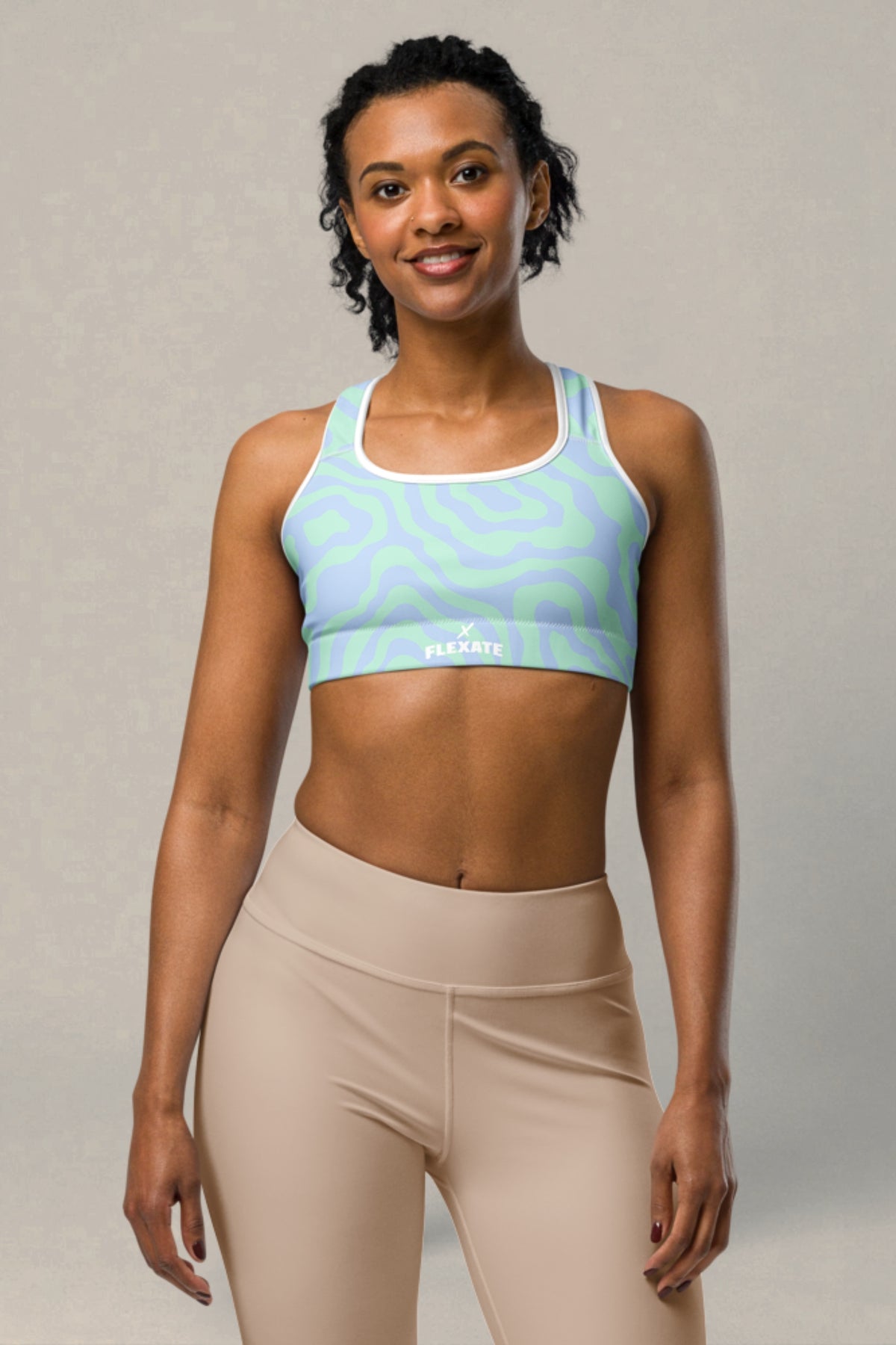 Flexate Blue Clouds Activate Sports Bra