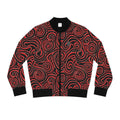 Retro Red & Balck Bomber Jacket - All-Over Print