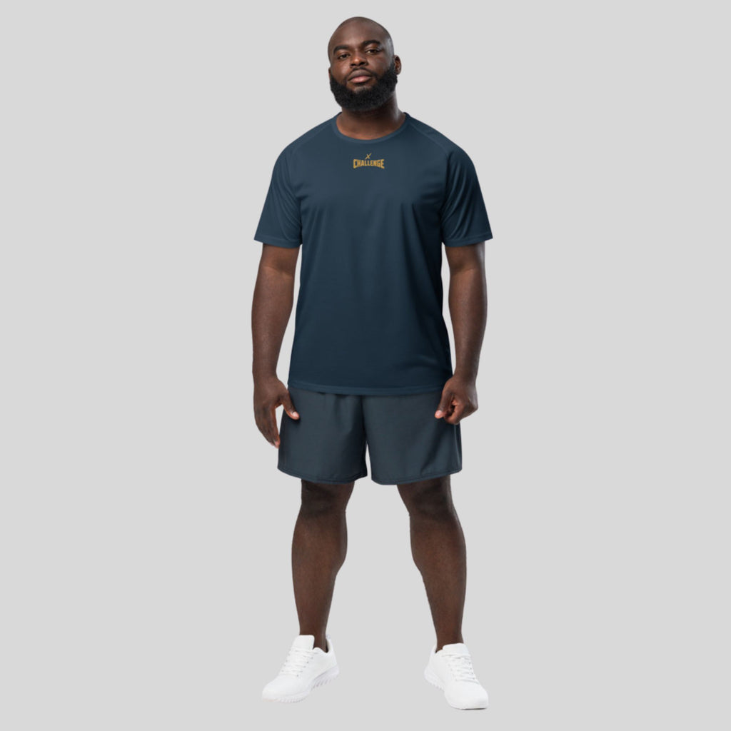 Flexate - Challenge X One Gold in French Navy Performance Jersey