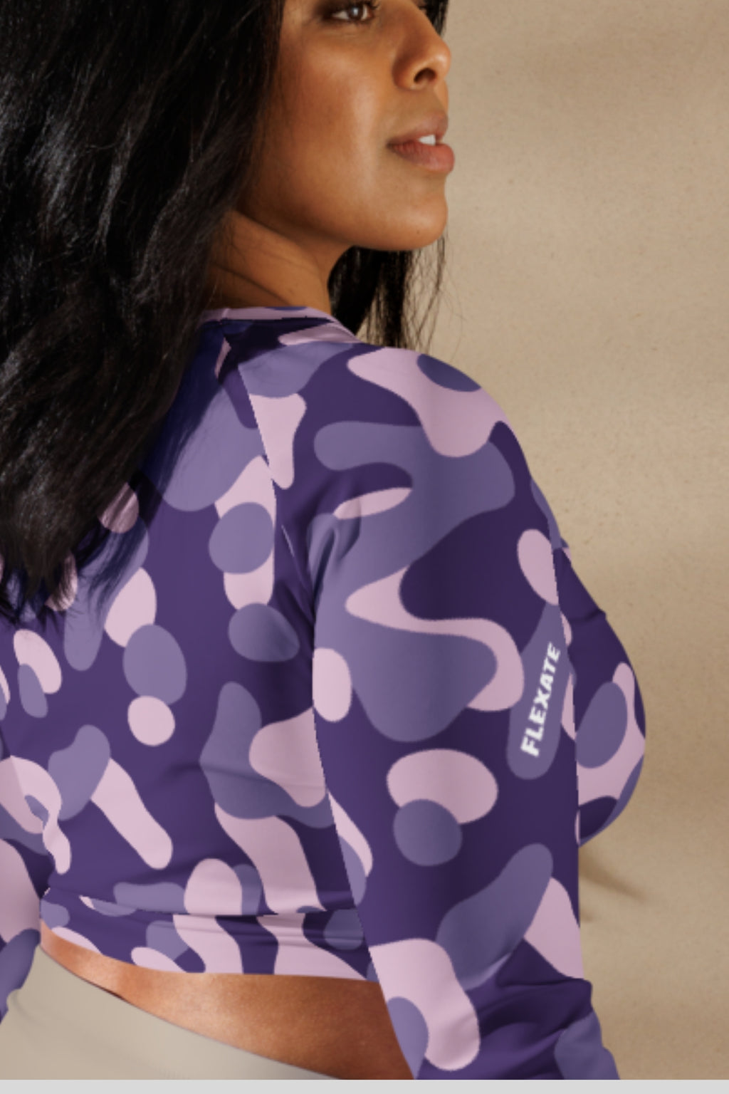 Flexate - Crazy Purple - Crop Top