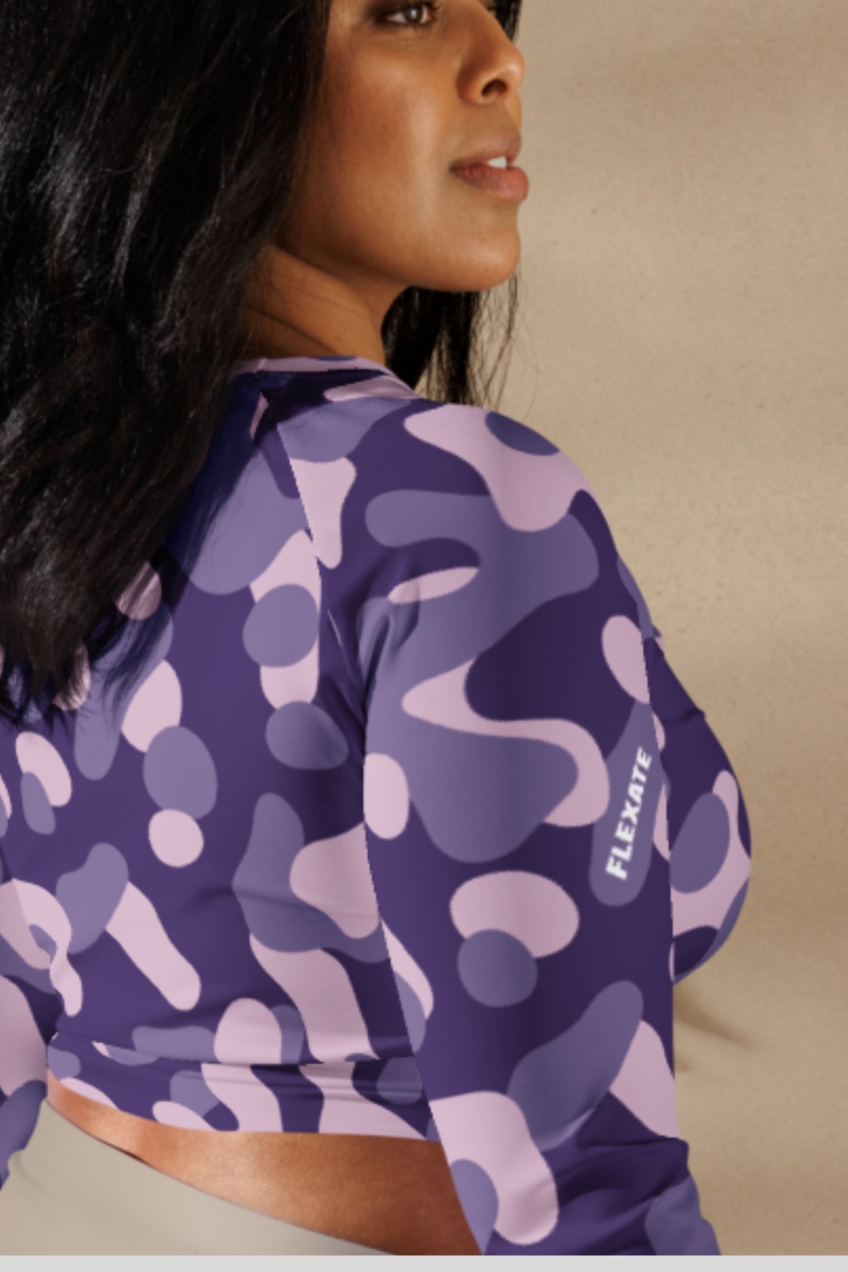 Flexate - Crazy Purple - Crop Top