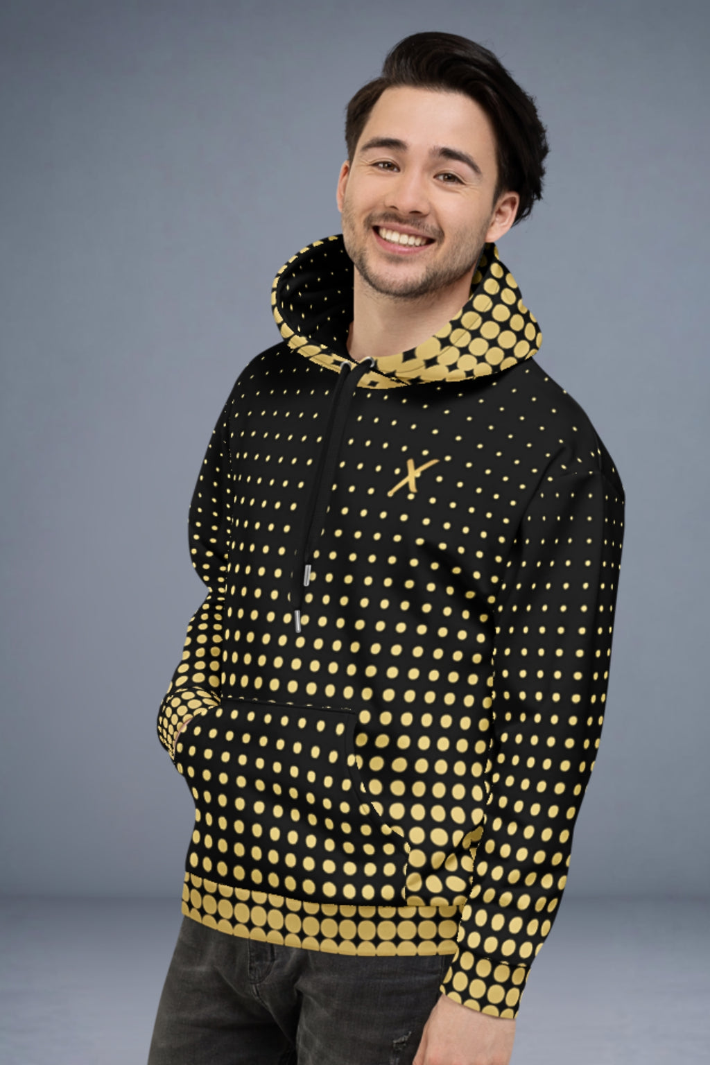 Flexate Unisex hettegenser – Design Gold X